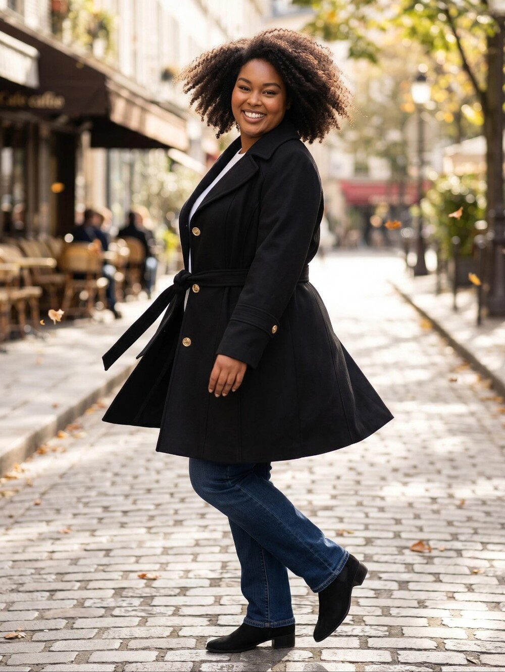 Michael Kors Wool-Blend Belted Trench Coat With Removeable Hood